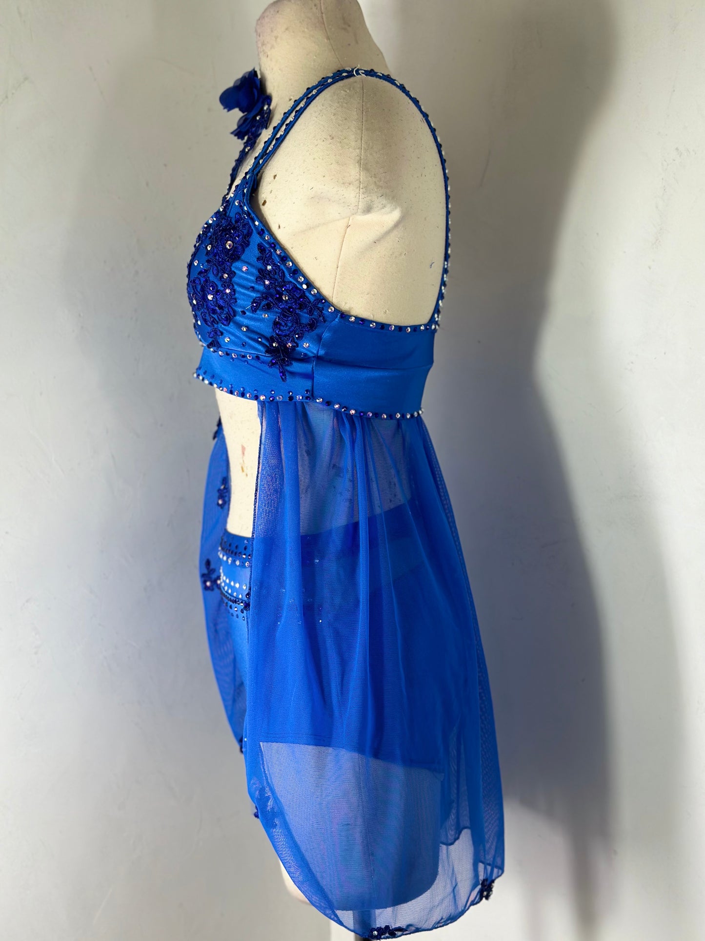 BRIELLE Royal Blue contemporary dance costume