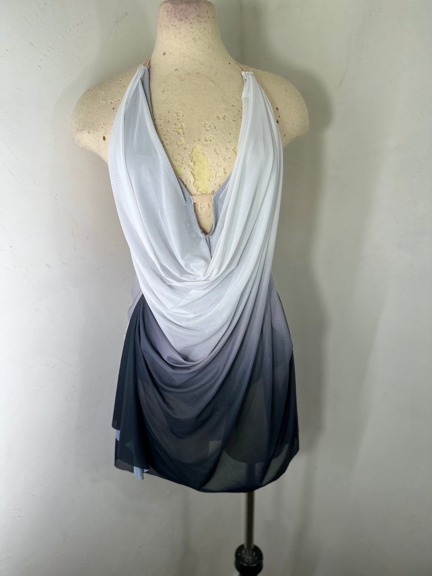 RAINA draped OMBRE DANCE DRESS