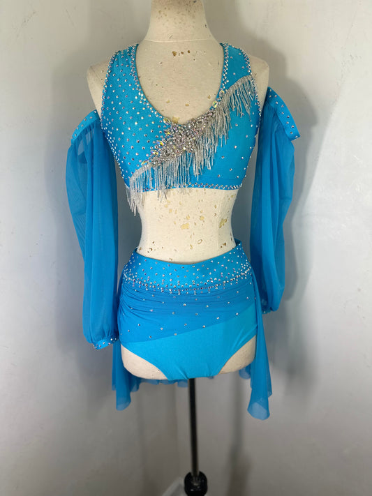 LUXE ELLE Turquoise dance costume