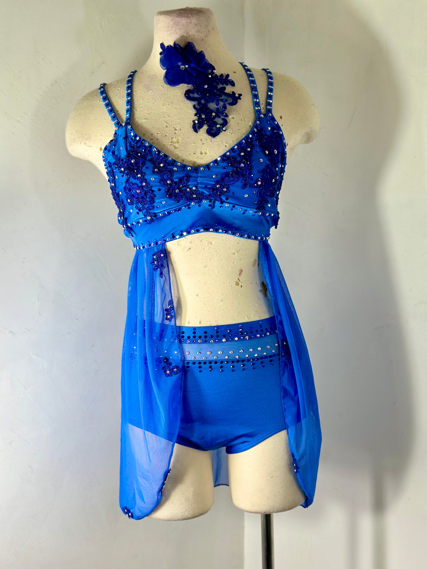 BRIELLE Royal Blue contemporary dance costume