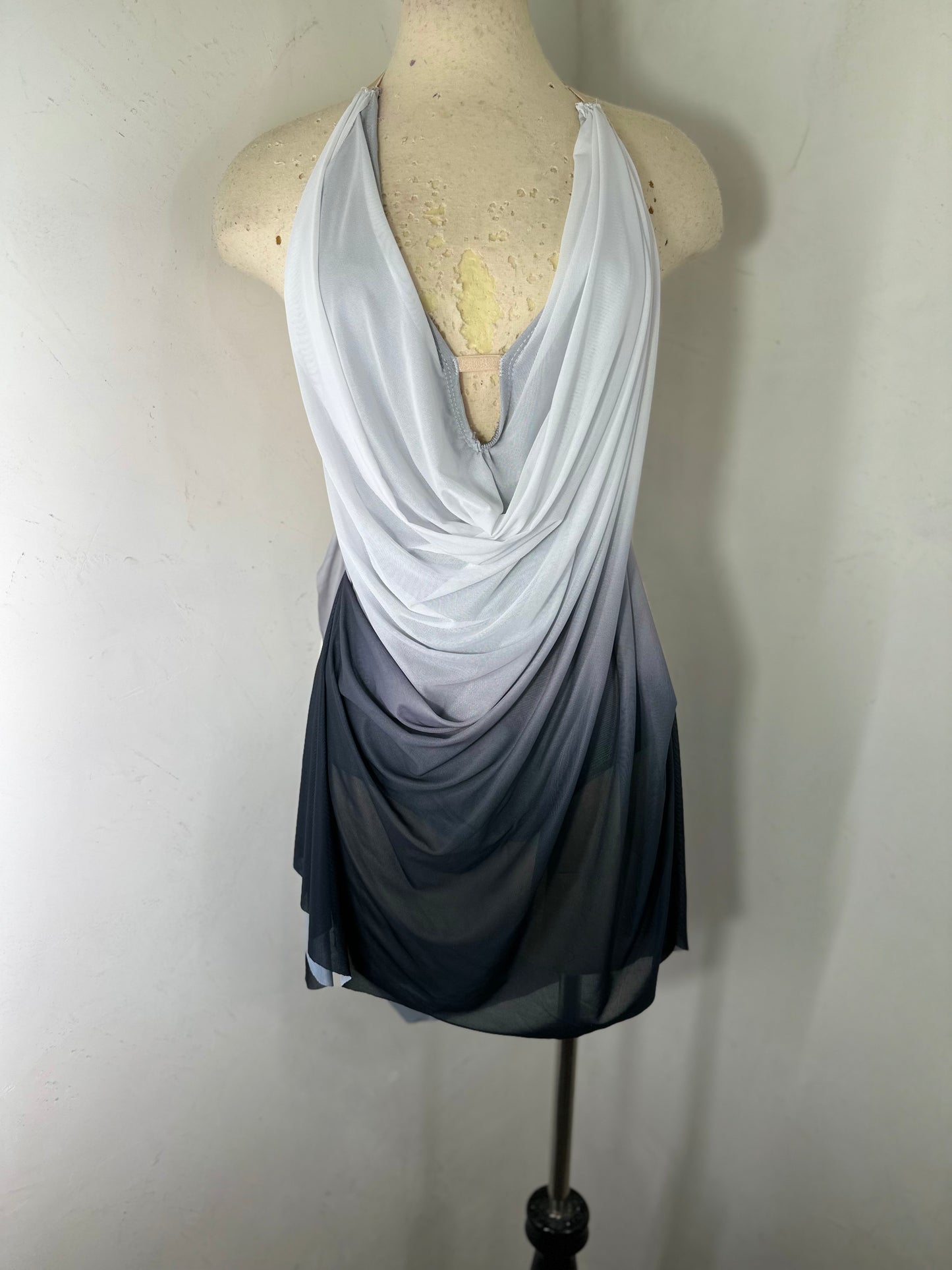 RAINA draped OMBRE DANCE DRESS