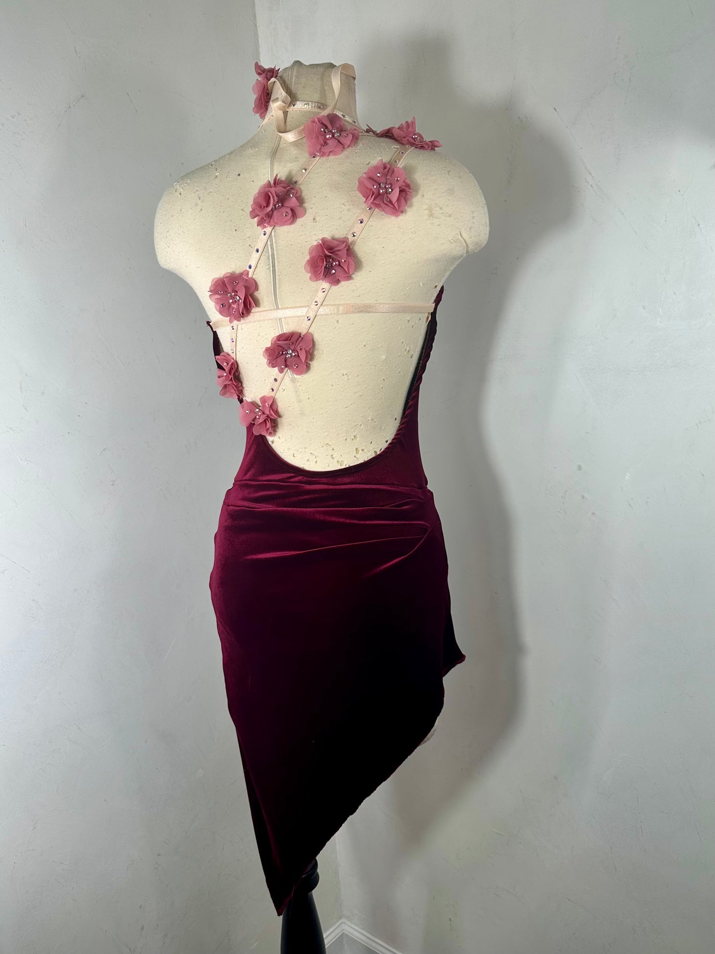 VIOLA  contemporary velvet dance dress