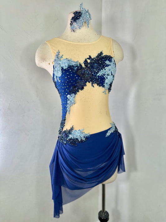 RIVER Navy lyrical dance costume