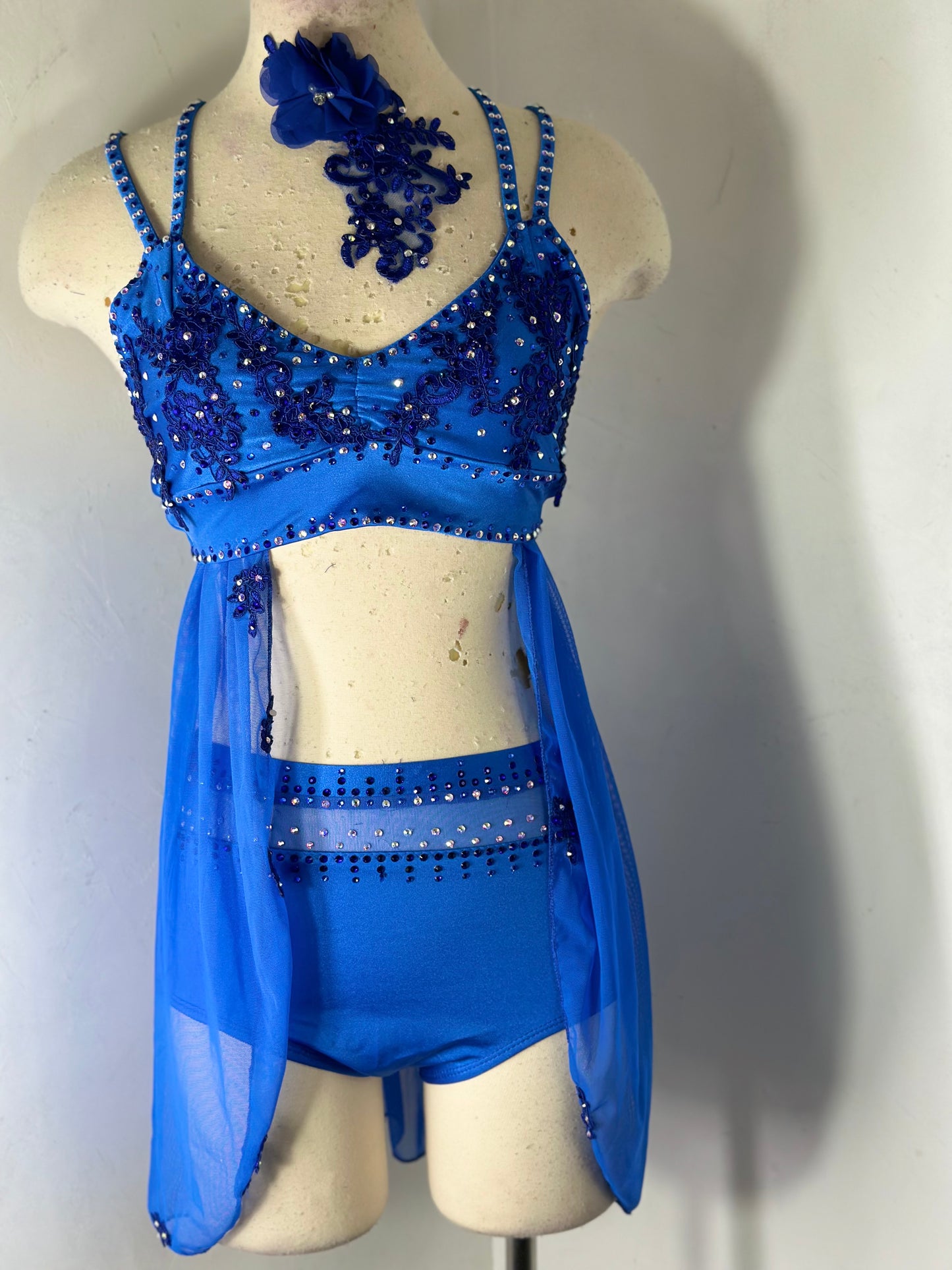 BRIELLE Royal Blue contemporary dance costume