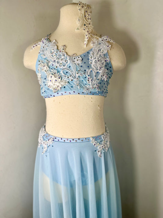 SERAPHINA  sky blue LC lyrical dance costume