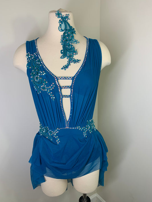 SARAH Mallard draped dance costume