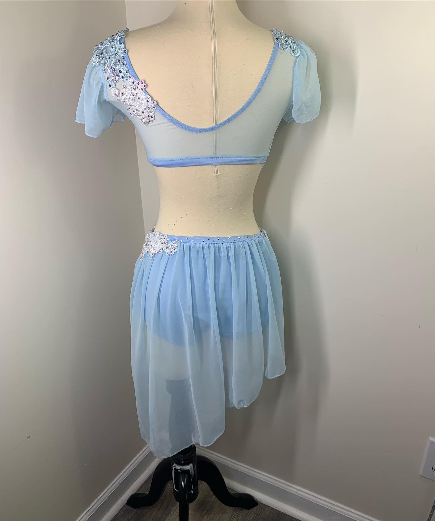 White lyrical clearance dance costumes