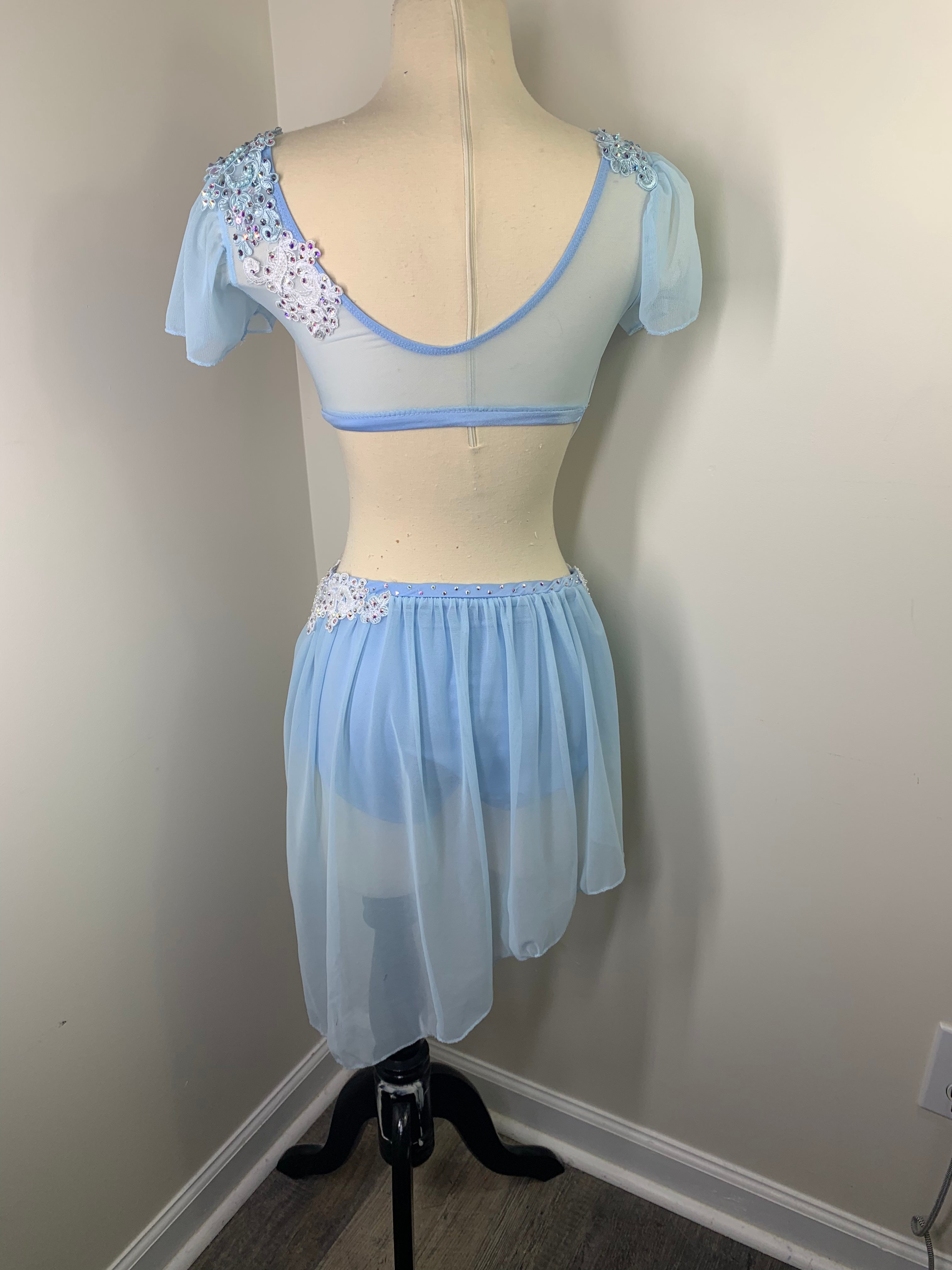 Blue dance cheap costume